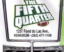 5th Quarter menu
