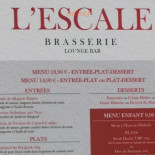 L'escale Cardápio