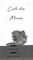 Le Courtil de la Lucerne menu