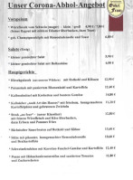 Schank- und Speisestube Onkel Franz menu