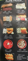 Sushi Star menu
