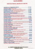Village Diner menu