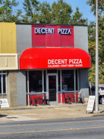 Decent Pizza inside