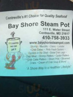 Bay Shore Steam Pot menu
