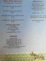 The Choke And Puke Diner menu