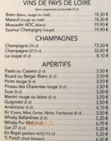 La Creperie menu