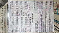 Bar-restaurante Mirasol menu