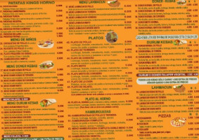 Chawarma Amsterdam menu