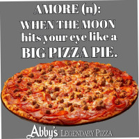 Abby's Legendary Pizza food