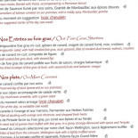 La Petite Tonnelle Cardápio