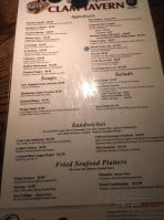 Original Clam Tavern menu