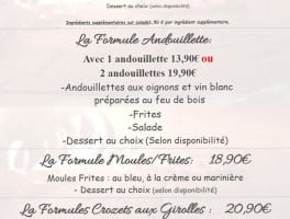 Le Campagnard menu