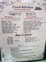 Whistle Stop Cafe menu