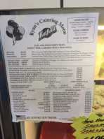 Ryan's Country Store menu