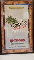 Coco's menu