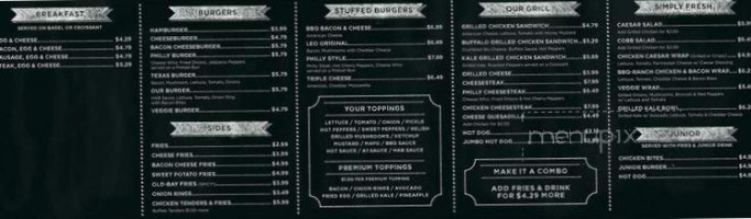 Have-a-burger menu