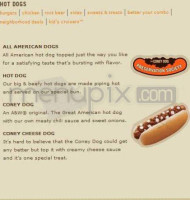 A W All-american Food menu