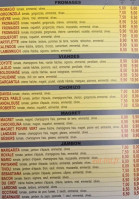 Pizza Pablo menu