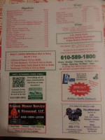 Justino's Pizza menu