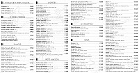 La Commedia Dell'arte S.a R.l. menu