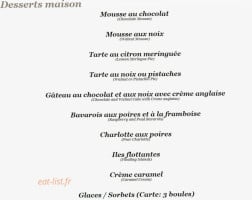 Mourgues menu