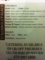 Keeley's Alehouse Grille menu