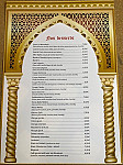 Restaurant le Marrakech menu