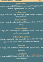 Auberge Des Trois Lacs menu