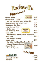 Rockwell's At Nemacolin menu
