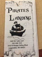 Pirates Landing menu