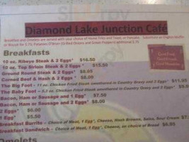 Diamond Lake Junction Cafe menu