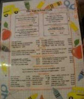 Red School Cafe menu