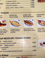 Saray Kebab menu