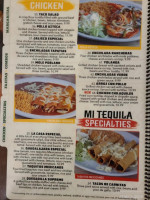 Mi-tequila Mexican menu