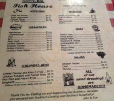 Laws Hill Fish House menu
