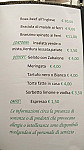 Trattoria Bevera menu