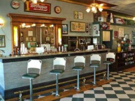 The Linger Longer Soda Fountain Sandwich Shop inside