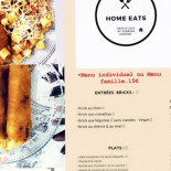 Home Eats Cardápio