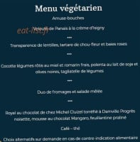 Croisière menu