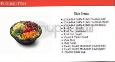 Chick-fil-a menu