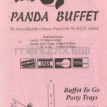 Panda Buffet Cardápio