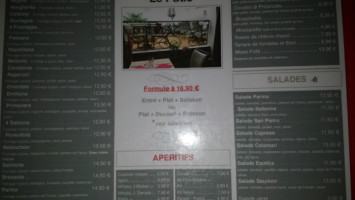 Le Patio menu