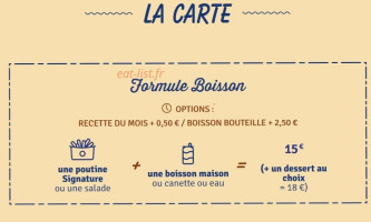 Maison De La Poutine menu