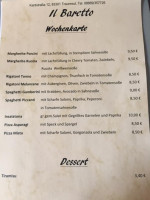 Il Baretto menu
