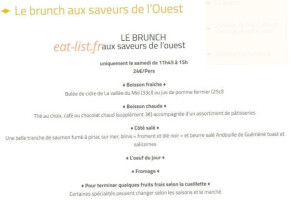 Le Comptoir Baulois menu