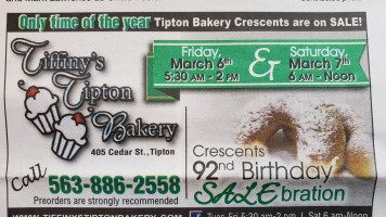 Tiffiny's Tipton Bakery food