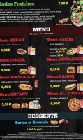 Allo Pizza menu