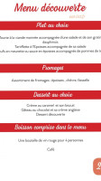 La Grange De Flavigny menu
