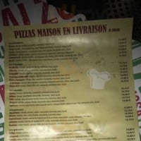 Pizza Yellow menu