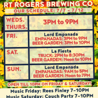 Rt Rogers Brewing, Co. menu